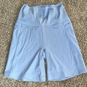 LSKD women’s light blue mid length shorts